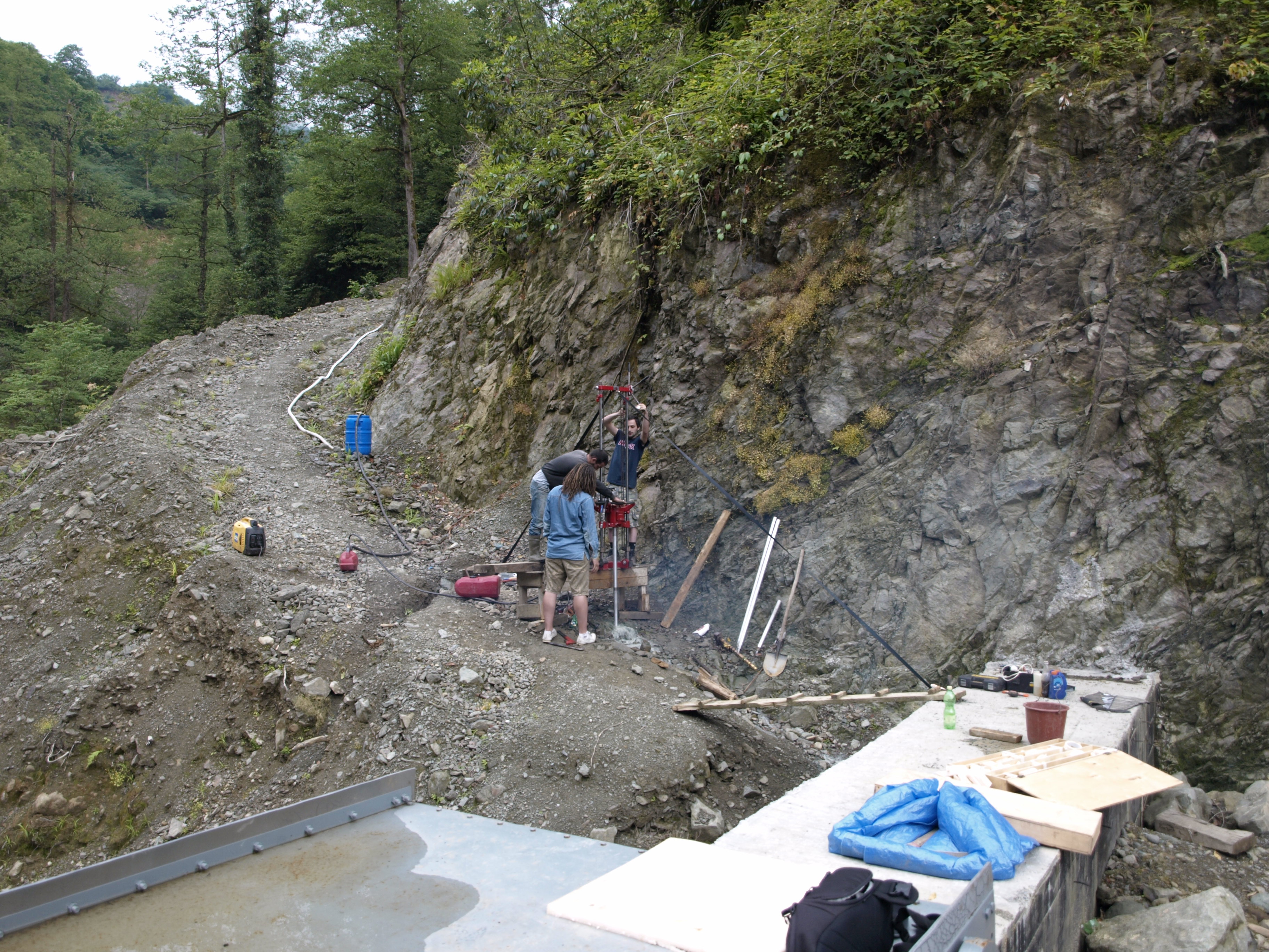 ბურღვითი სამუშაოები, ბახვისწყლის ხეობა, გურია